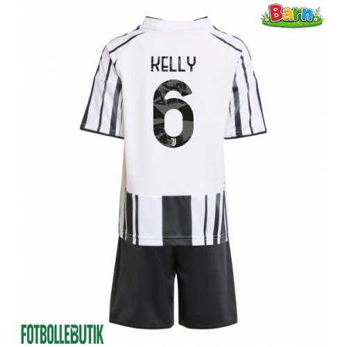 Juventus Lloyd Kelly #6 Hemmaställ Barn 2025-26 Kortärmad (+ Korta byxor)